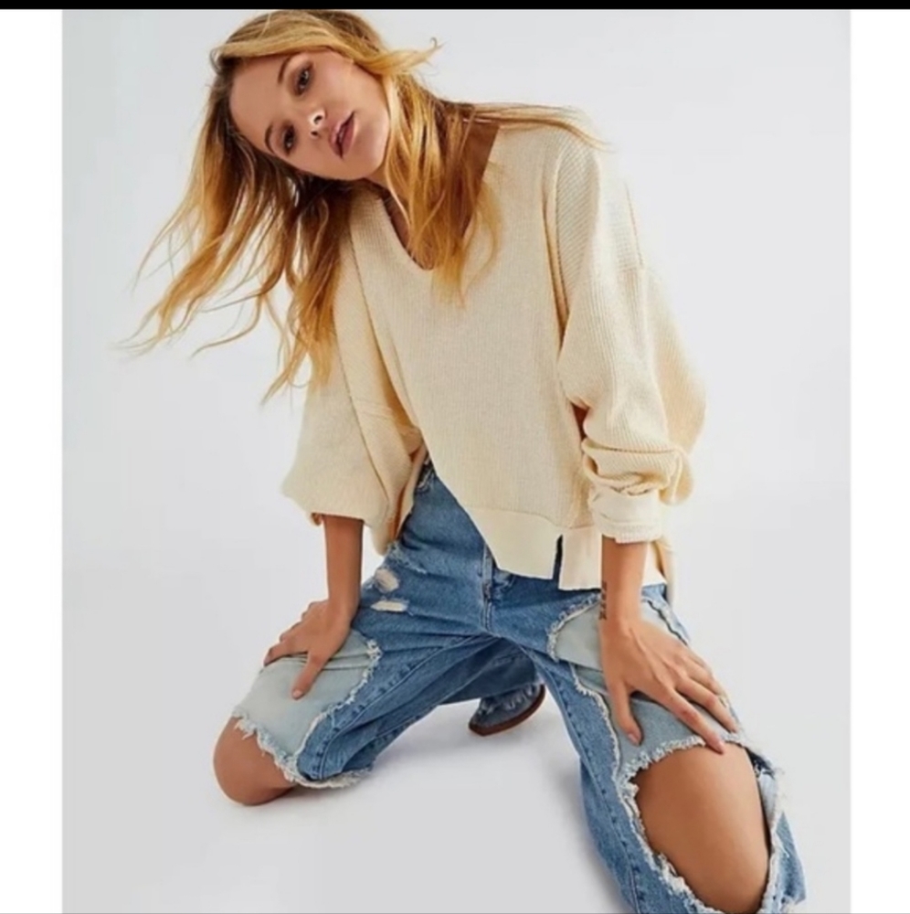 Free People Santa Clara Thermal Alabaster Womens